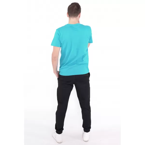  Moška majica s kratkimi rokavi ALTISPORT CARRYOVER ALM173129 TURKIZNA 