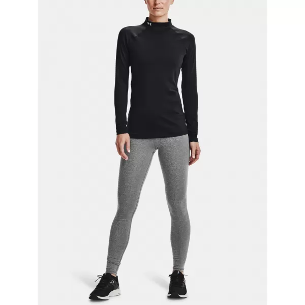  Ženska majica s kratkimi rokavi UNDER ARMOUR UA CG AUTHENTICS MOCKNECK 1368702-001 ČRNA 