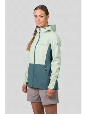 Ženska jakna HANNAH ZURY LITE BOK CHOY/TEMNI GOZD