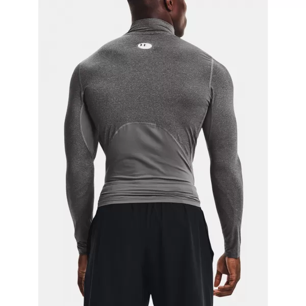  Moška majica s kratkimi rokavi UNDER ARMOUR HG ARMOUR COMP MOCK LS 1369606-090 SIVA 