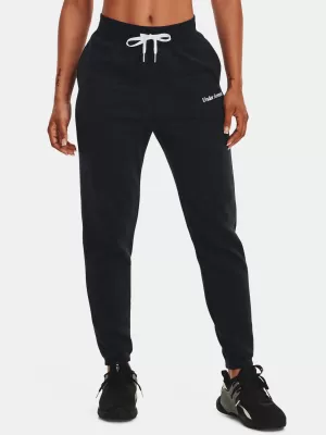 Ženske športne hlače UNDER ARMOUR ESSENTIAL SCRIPT PANT 1374105-001 ČRNA
