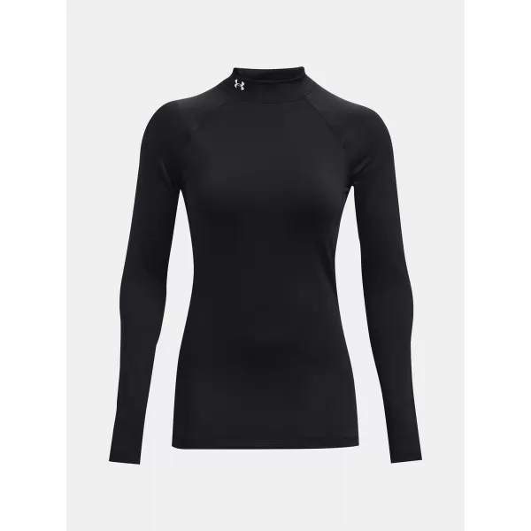  Ženska majica s kratkimi rokavi UNDER ARMOUR UA CG AUTHENTICS MOCKNECK 1368702-001 ČRNA 