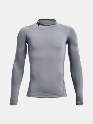 Fantovska majica s kratkimi rokavi UNDER ARMOUR UA HG ARMOUR MOCK LS 1369477-035 SIVA