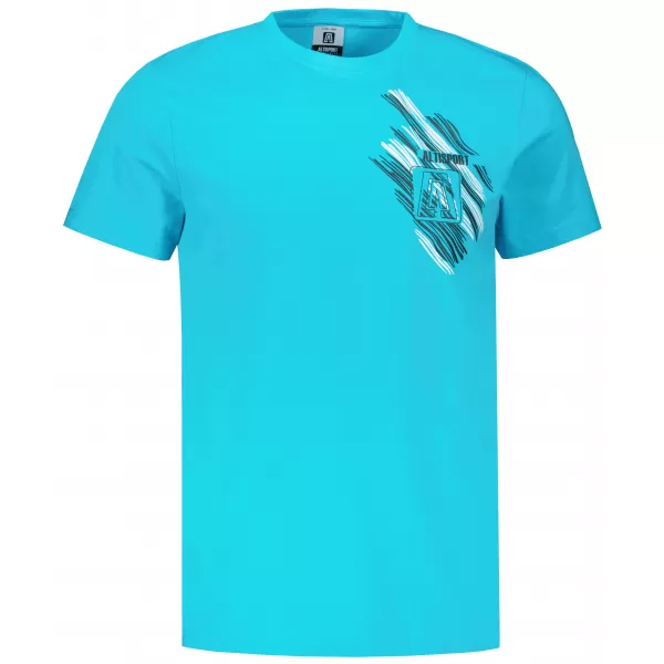 Moška majica s kratkimi rokavi ALTISPORT CARRYOVER ALM173129 TURKIZNA 