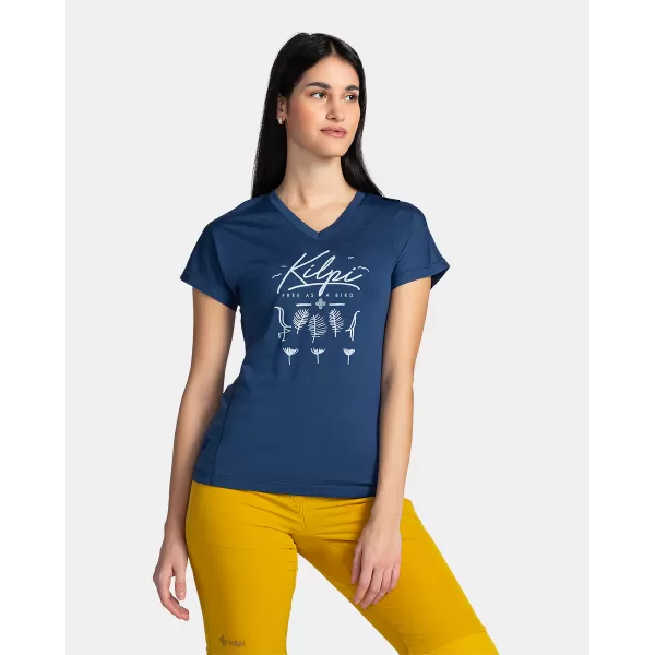  Ženska funkcionalna majica KILPI MERIN-W TL0327KI TEMNO MODRA 