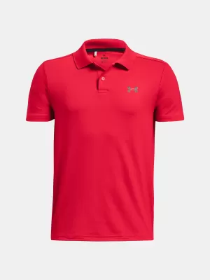 Fantovska majica s kratkimi rokavi UNDER ARMOUR UA PERFORMANCE POLO 1377346-600 RDEČA