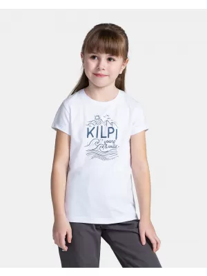Dekliška majica s kratkimi rokavi KILPI MALGA-JG TJ0306KI BELA