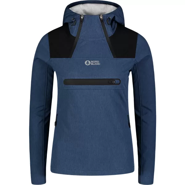  Ženska softshell jakna NORDBLANC KANGAROO NBSSL7895 MODRA 