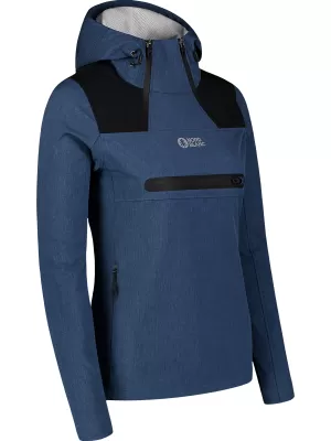 Ženska softshell jakna NORDBLANC KANGAROO NBSSL7895 MODRA