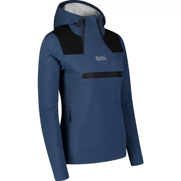  Ženska softshell jakna NORDBLANC KANGAROO NBSSL7895 MODRA 