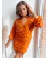 Obleka DSTREET NATI EY2282 ORANŽNA