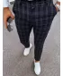 Moške plaid chino hlače DSTREET UX3953 ČRN