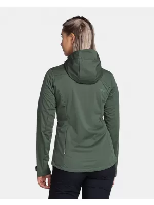 Ženska softshell jakna KILPI BELTRA-W TL0107KI TEMNO ZELENA
