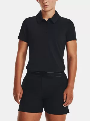 Ženska majica s kratkimi rokavi UNDER ARMOUR UA PLAYOFF SS POLO 1377335-001 ČRNA