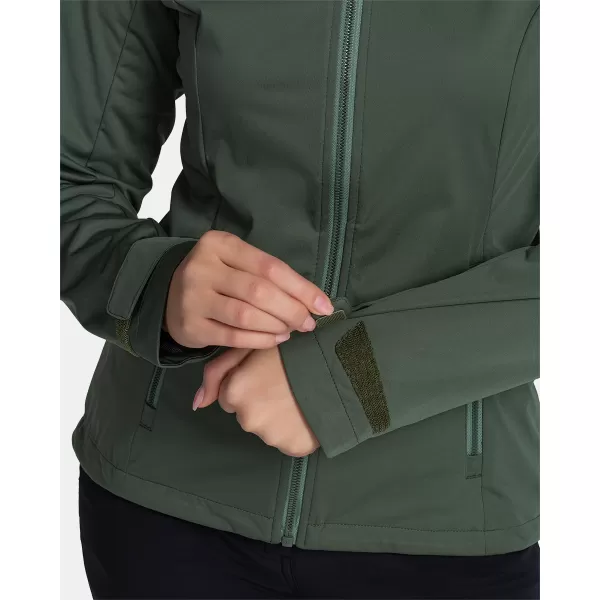  Ženska softshell jakna KILPI BELTRA-W TL0107KI TEMNO ZELENA 