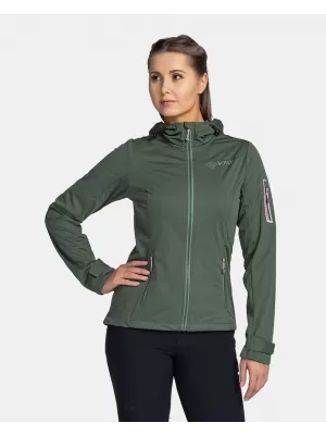 Ženska softshell jakna KILPI BELTRA-W TL0107KI TEMNO ZELENA