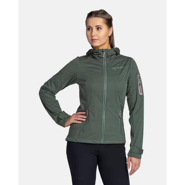  Ženska softshell jakna KILPI BELTRA-W TL0107KI TEMNO ZELENA 