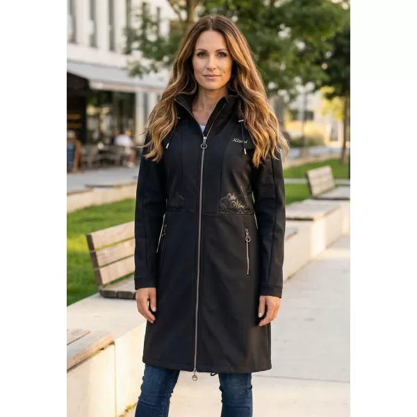  Ženski softshell plašč KIXMI RITA ČRNA 