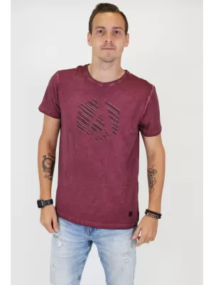 Moška majica s kratkimi rokavi ALTISPORT BARCLAY BORDO