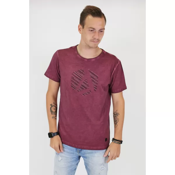  Moška majica s kratkimi rokavi ALTISPORT BARCLAY BORDO 