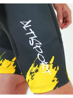 Moške vrhunske kolesarske hlače ALTISPORT SWE/ALM01S13 RUMENA