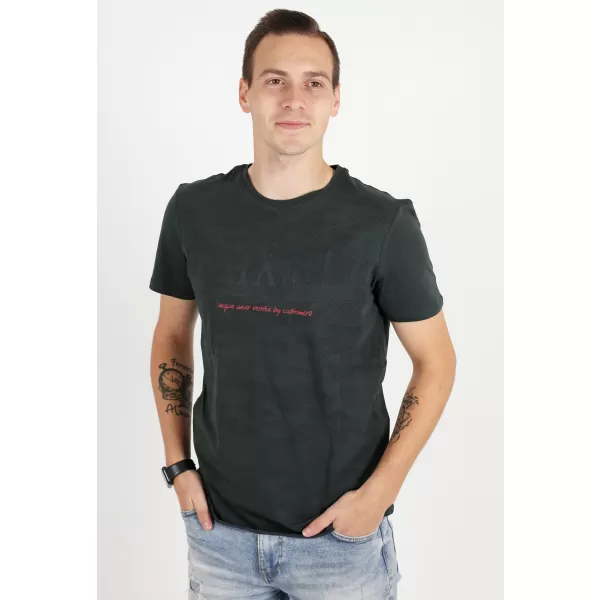  Moška majica s kratkimi rokavi KIXMI RADLY TEMNO SIVA 