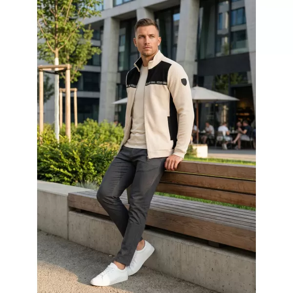  Moški pulover KIXMI REUBEN SVETLO BEŽ 
