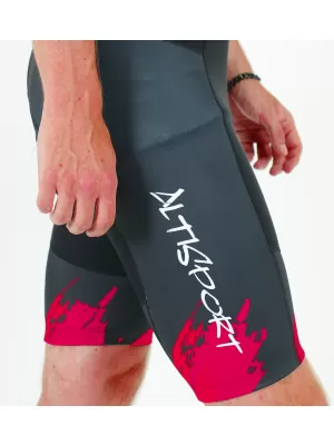 Moške vrhunske kolesarske hlače ALTISPORT SWE/ALM01S13 RDEČA