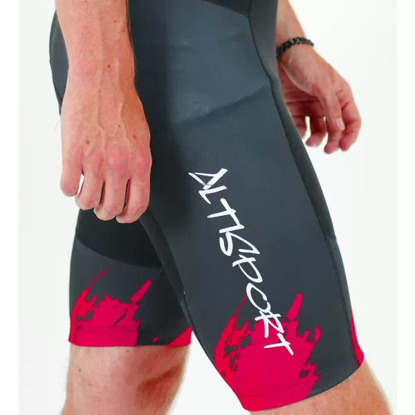  Moške vrhunske kolesarske hlače ALTISPORT SWE/ALM01S13 RDEČA 