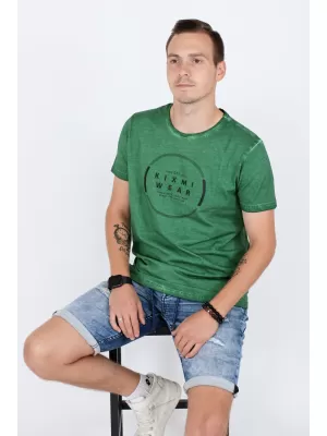 Moška majica s kratkimi rokavi KIXMI RAY ZELENA