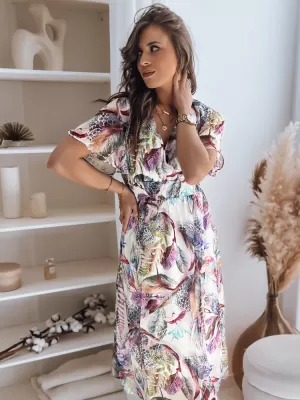 Obleka DSTREET LUNNA EY2306 BELA -VIOLET