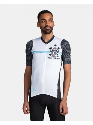 Moški kolesarski dres KILPI RIVAL-M TM0355KI BELA