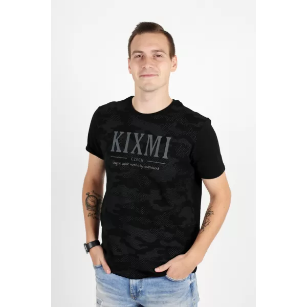  Moška majica s kratkimi rokavi KIXMI RADLY ČRNA 