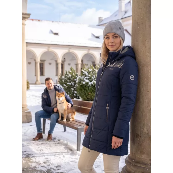  Ženski plašč ALTISPORT BEVERLY TEMNO MODRA 