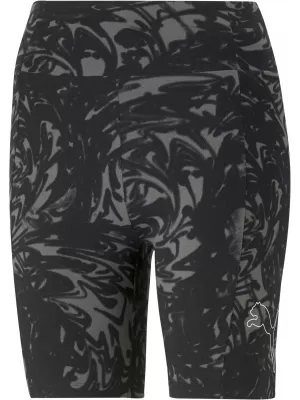 Ženske pajkice PUMA POWER AOP 7 HIGH-WAIST SHORT LEGGINGS 673643-01 ČRNA