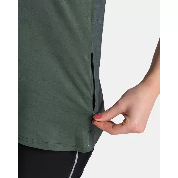  Ženski kolesarski dres KILPI REMIDO-W TL0355KI TEMNO ZELENA 