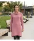 Ženska pulover obleka KIXMI RIVA TEMNO ROZA