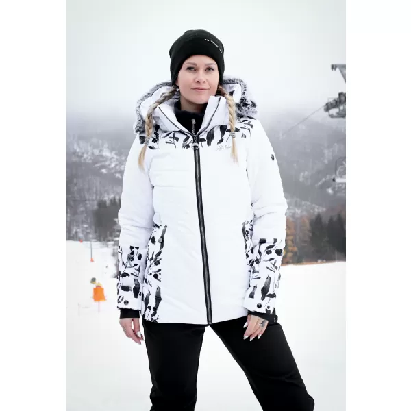  Ženska zimska jakna ALTISPORT BIANCA BELA 