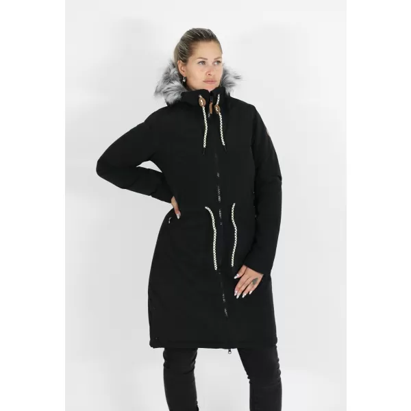  Ženski plašč ALTISPORT VOLENA LCTB218 ČRNA 
