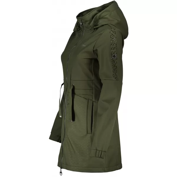  Ženski softshell plašč KIXMI RHODIE VOJAŠKI 