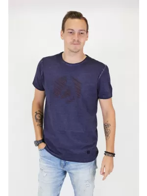 Moška majica s kratkimi rokavi ALTISPORT BARCLAY TEMNO MODRA