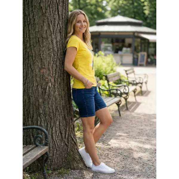  Ženska majica s kratkimi rokavi ALTISPORT ALW178122 LIMONA 