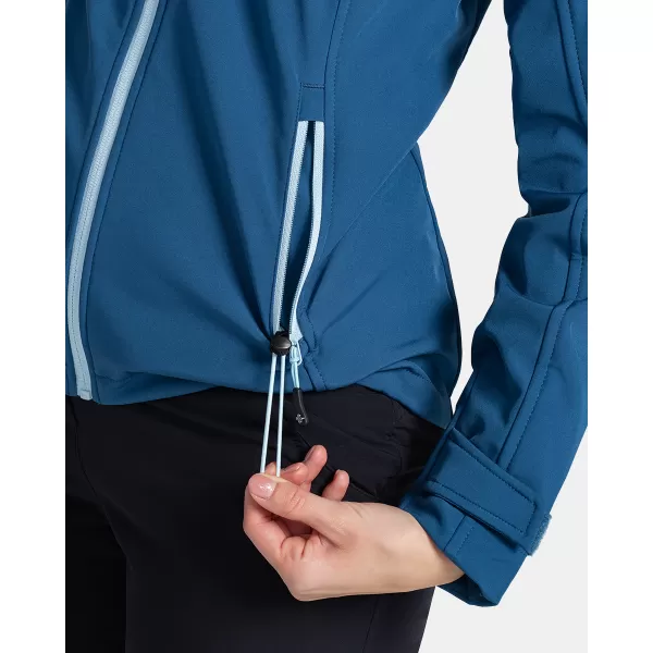  Ženska softshell jakna KILPI RAVIA-W TL0109KI TEMNO MODRA 