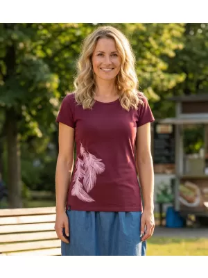 Dámské triko ALTISPORT CARRYOVER ALW112/PUSTA VÍNOVÁ