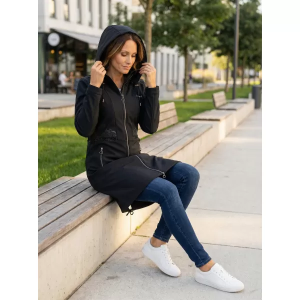  Ženski softshell plašč KIXMI RITA ČRNA 