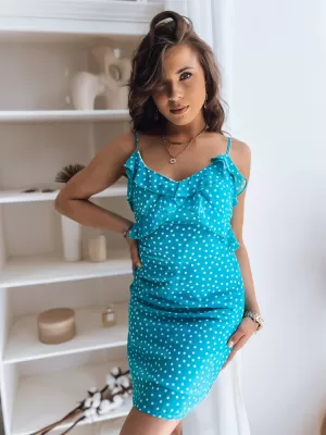 Obleka DSTREET LEILA EY2322 TURKIZNA