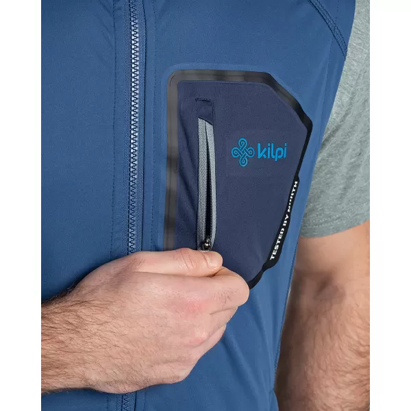  Moški softshell telovnik KILPI RIELLO-M TM0111KI TEMNO MODRA 