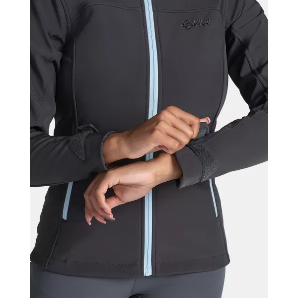  Ženska softshell jakna KILPI RAVIA-W TL0109KI TEMNO SIVA/MODRA 