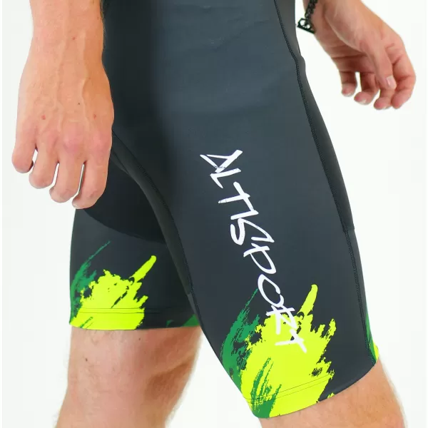  Moške vrhunske kolesarske hlače ALTISPORT SWE/ALM01S13 ZELENA 