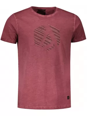 Moška majica s kratkimi rokavi ALTISPORT BARCLAY BORDO